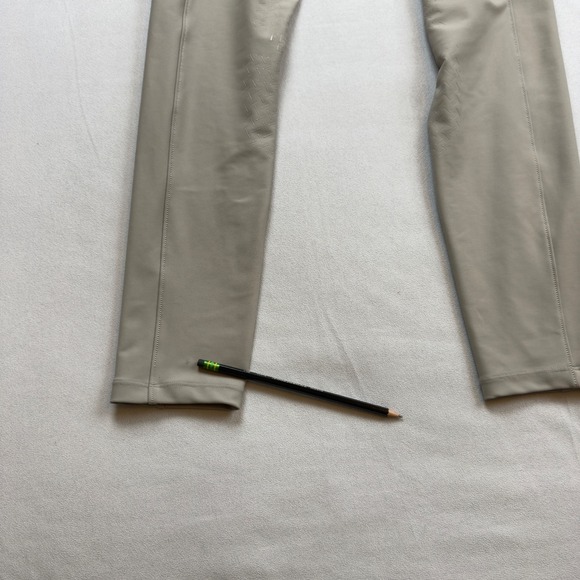FREE RIDE EQUESTRIAN Lux Zip Women's Tan Riding Breeches Knee Patch XL..FLAW - Picture 7 of 10